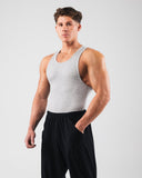 Zero Ribbed Tank 2pk - Heather Grey - Unmatched Kicks - Alphalete