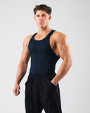 Zero Ribbed Tank 2pk - Navy - Unmatched Kicks - Alphalete