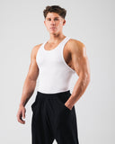 Zero Ribbed Tank 2pk - White - Unmatched Kicks - Alphalete